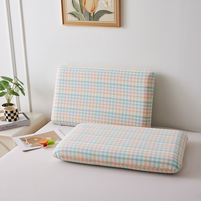 91家纺网 家纺一手货源 找家纺 翎盈家纺 2025款纯棉全棉水洗棉深睡枕专用枕套面包记忆枕枕头套枕套单品 冰淇淋