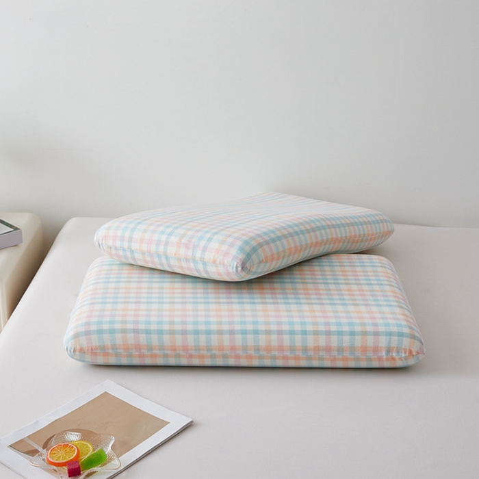 91家纺网 家纺一手货源 找家纺 翎盈家纺 2025款纯棉全棉水洗棉深睡枕专用枕套面包记忆枕枕头套枕套单品 冰淇淋