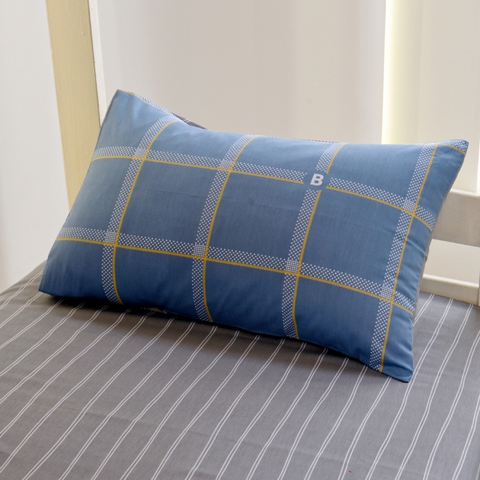 91家纺网 家纺一手货源 找家纺 水妙家纺 2025年新款A类全棉纯棉学生宿舍上下铺床笠六件套五件套 都市舞曲-蓝