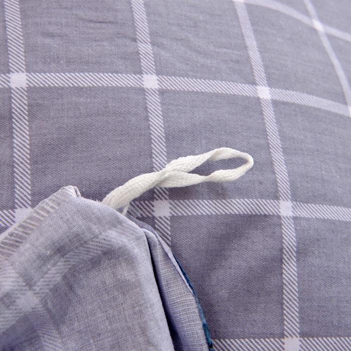 91家纺网 家纺一手货源 找家纺 水妙家纺 2025年新款A类全棉纯棉学生宿舍上下铺床笠六件套五件套 梵华-蓝