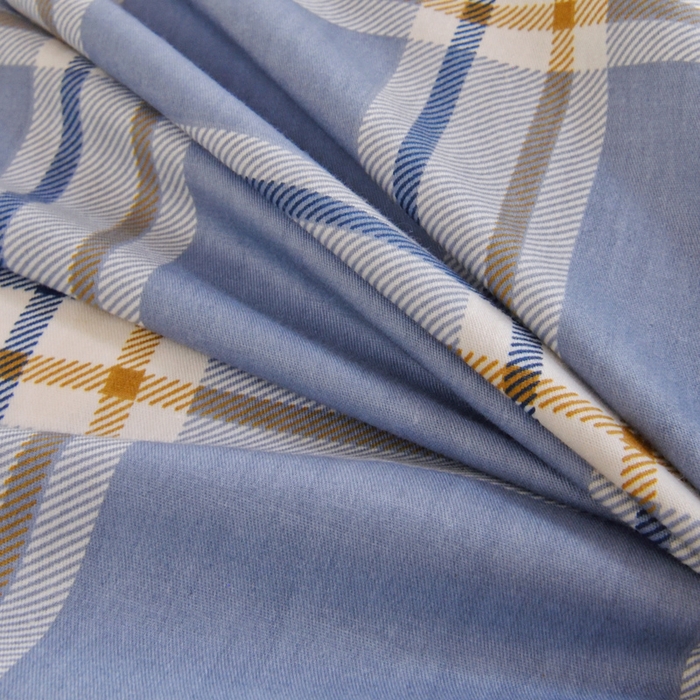 91家纺网 家纺一手货源 找家纺 水妙家纺 2025年新款A类全棉纯棉学生宿舍上下铺床笠六件套五件套 海古-蓝