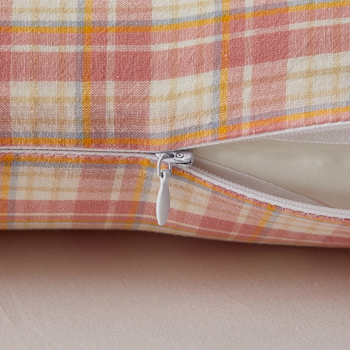 91家纺网 家纺一手货源 找家纺 翎盈家纺 2025款纯棉全棉水洗棉深睡枕专用枕套面包记忆枕枕头套枕套单品 朵拉-粉