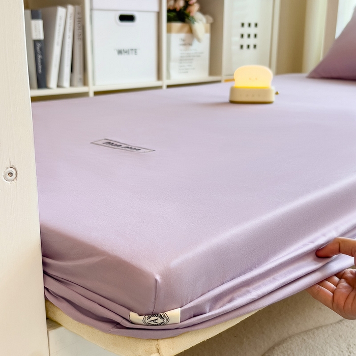 91家纺网 家纺一手货源 找家纺 （总）席世家 2025新款40支全棉纯棉绣花学生床笠-miumiu