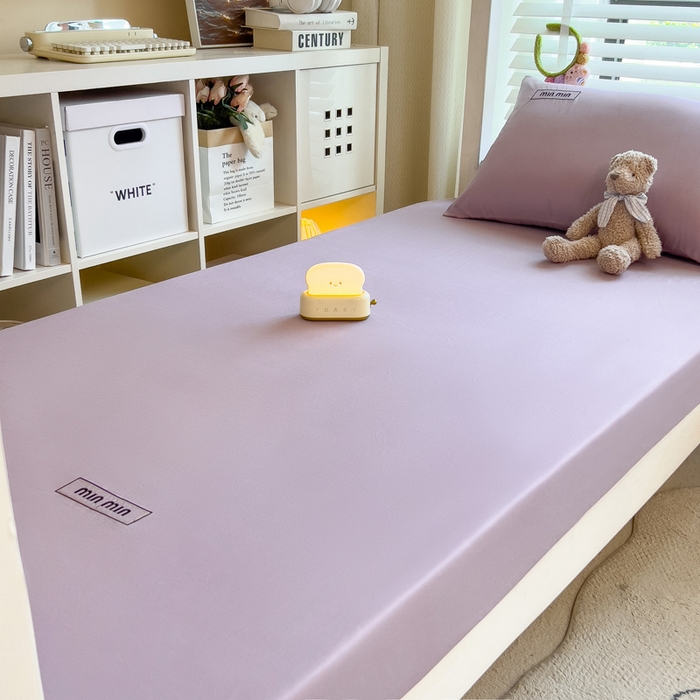 91家纺网 家纺一手货源 找家纺 （总）席世家 2025新款40支全棉纯棉绣花学生床笠-miumiu