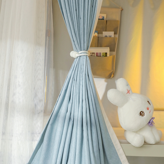 91家纺网 家纺一手货源 找家纺 都市缘蚊帐 2025新款学生宿舍导轨遮光床帘上下铺贴布卡通蚊帐0.8m 0.9m床 考拉-墨绿