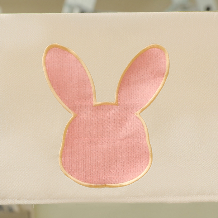 91家纺网 家纺一手货源 找家纺 都市缘蚊帐 2025新款学生宿舍导轨遮光床帘上下铺贴布卡通蚊帐0.8m 0.9m床 软萌兔-豆绿