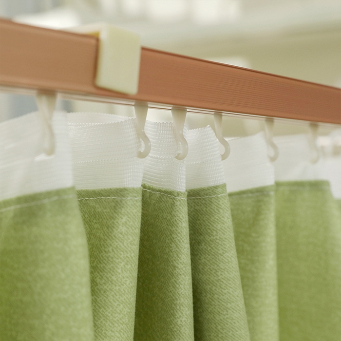 91家纺网 家纺一手货源 找家纺 都市缘蚊帐 2025新款学生宿舍导轨遮光床帘上下铺贴布卡通蚊帐0.8m 0.9m床 软萌兔-豆绿