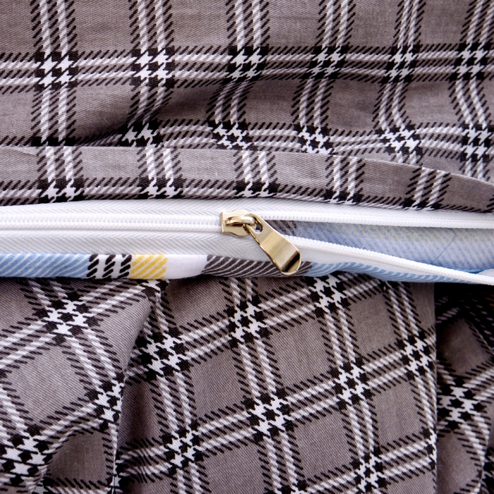 91家纺网 家纺一手货源 找家纺 水妙家纺 2025年新款A类全棉纯棉学生宿舍上下铺床笠六件套五件套 马尔-蓝