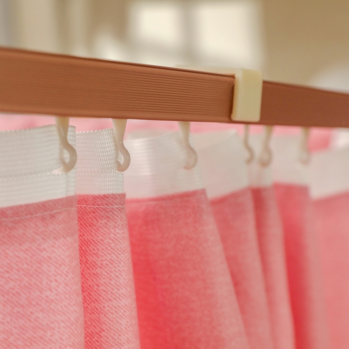 91家纺网 家纺一手货源 找家纺 都市缘蚊帐 2025新款学生宿舍导轨遮光床帘上下铺贴布卡通蚊帐0.8m 0.9m床 软萌兔-粉