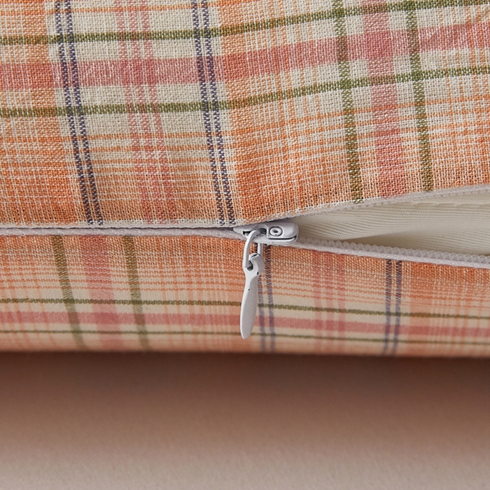 91家纺网 家纺一手货源 找家纺 翎盈家纺 2025款纯棉全棉水洗棉深睡枕专用枕套面包记忆枕枕头套枕套单品 凯利-桔