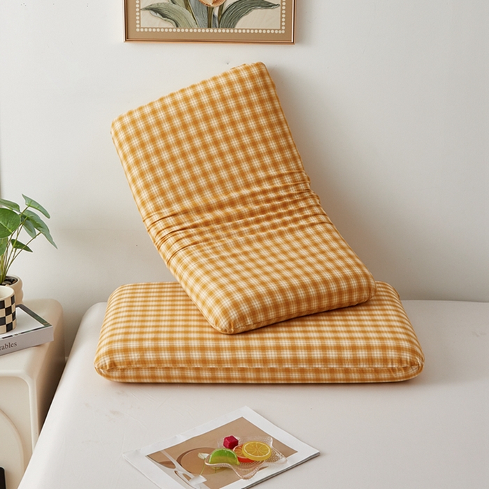 91家纺网 家纺一手货源 找家纺 翎盈家纺 2025款纯棉全棉水洗棉深睡枕专用枕套面包记忆枕枕头套枕套单品 尚品-黄