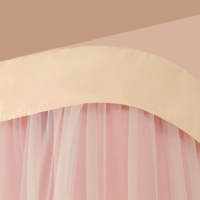 91家纺网 家纺一手货源 找家纺 都市缘蚊帐 2025新款学生宿舍导轨遮光床帘上下铺贴布卡通蚊帐0.8m 0.9m床 小鹿-粉