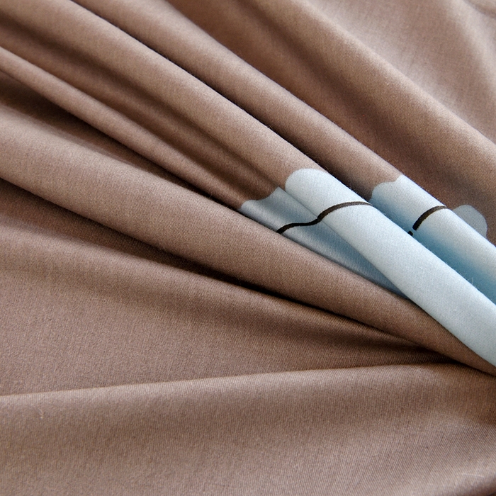 91家纺网 家纺一手货源 找家纺 水妙家纺 2025年新款A类全棉纯棉学生宿舍上下铺床笠六件套五件套 三角体-灰