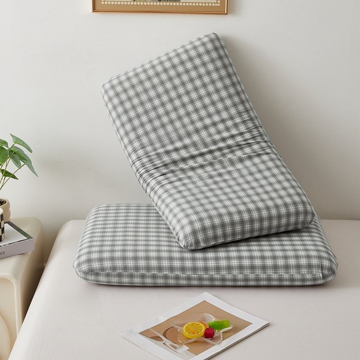 91家纺网 家纺一手货源 找家纺 翎盈家纺 2025款纯棉全棉水洗棉深睡枕专用枕套面包记忆枕枕头套枕套单品 尚品-灰