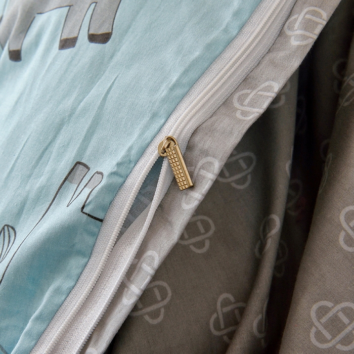 91家纺网 家纺一手货源 找家纺 水妙家纺 2025年新款A类全棉纯棉学生宿舍上下铺床笠六件套五件套 森林之歌-蓝