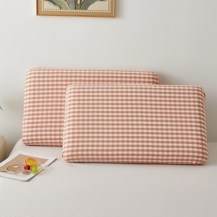 91家纺网 家纺一手货源 找家纺 翎盈家纺 2025款纯棉全棉水洗棉深睡枕专用枕套面包记忆枕枕头套枕套单品 玉小格