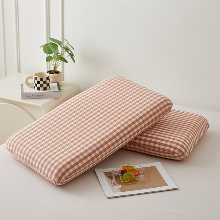 91家纺网 家纺一手货源 找家纺 翎盈家纺 2025款纯棉全棉水洗棉深睡枕专用枕套面包记忆枕枕头套枕套单品 玉小格