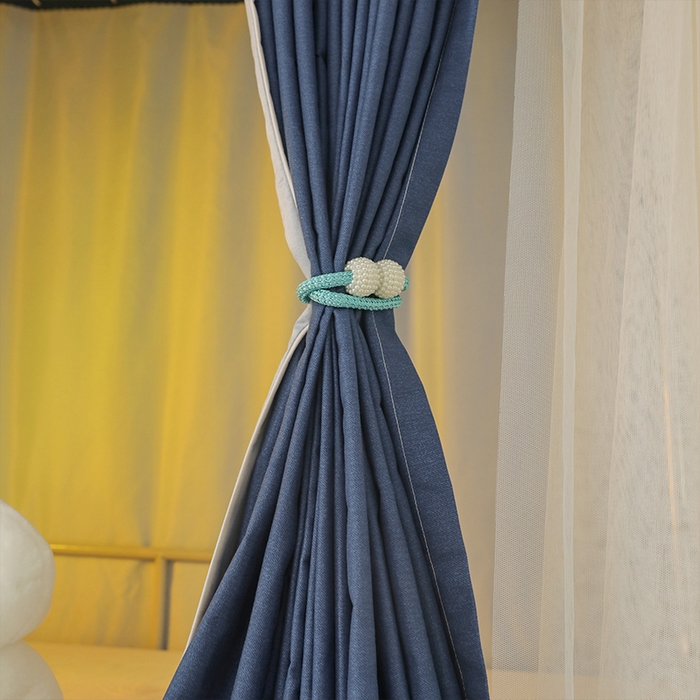 91家纺网 家纺一手货源 找家纺 都市缘蚊帐 2025新款学生宿舍导轨遮光床帘上下铺贴布卡通蚊帐0.8m 0.9m床 熊猫圆圆-藏青