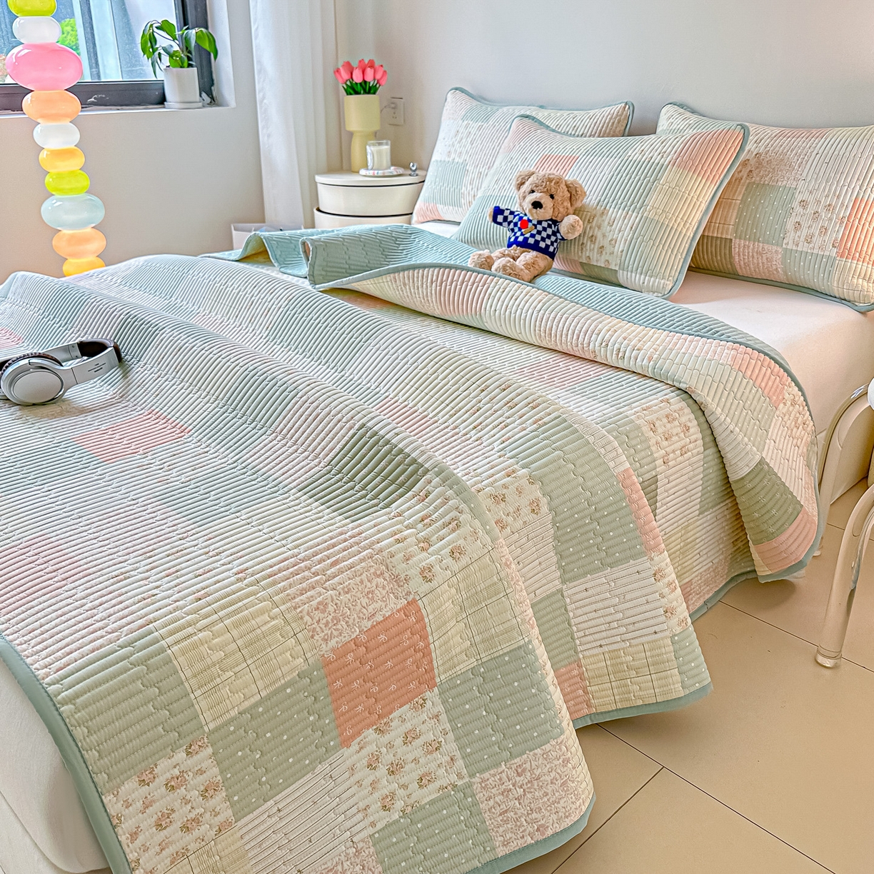 91家纺网 家纺一手货源 找家纺 （总）恒尚居2025新款春秋纯棉床盖全棉印花床单床垫床褥垫-跑量（四季款）