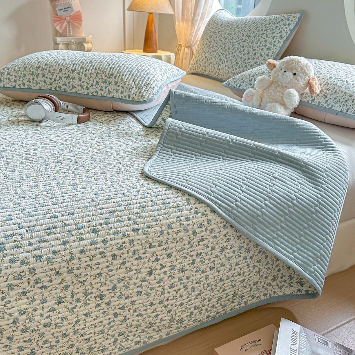 91家纺网 家纺一手货源 找家纺 （总）恒尚居2025新款春秋纯棉床盖全棉印花床单床垫床褥垫-跑量（四季款）