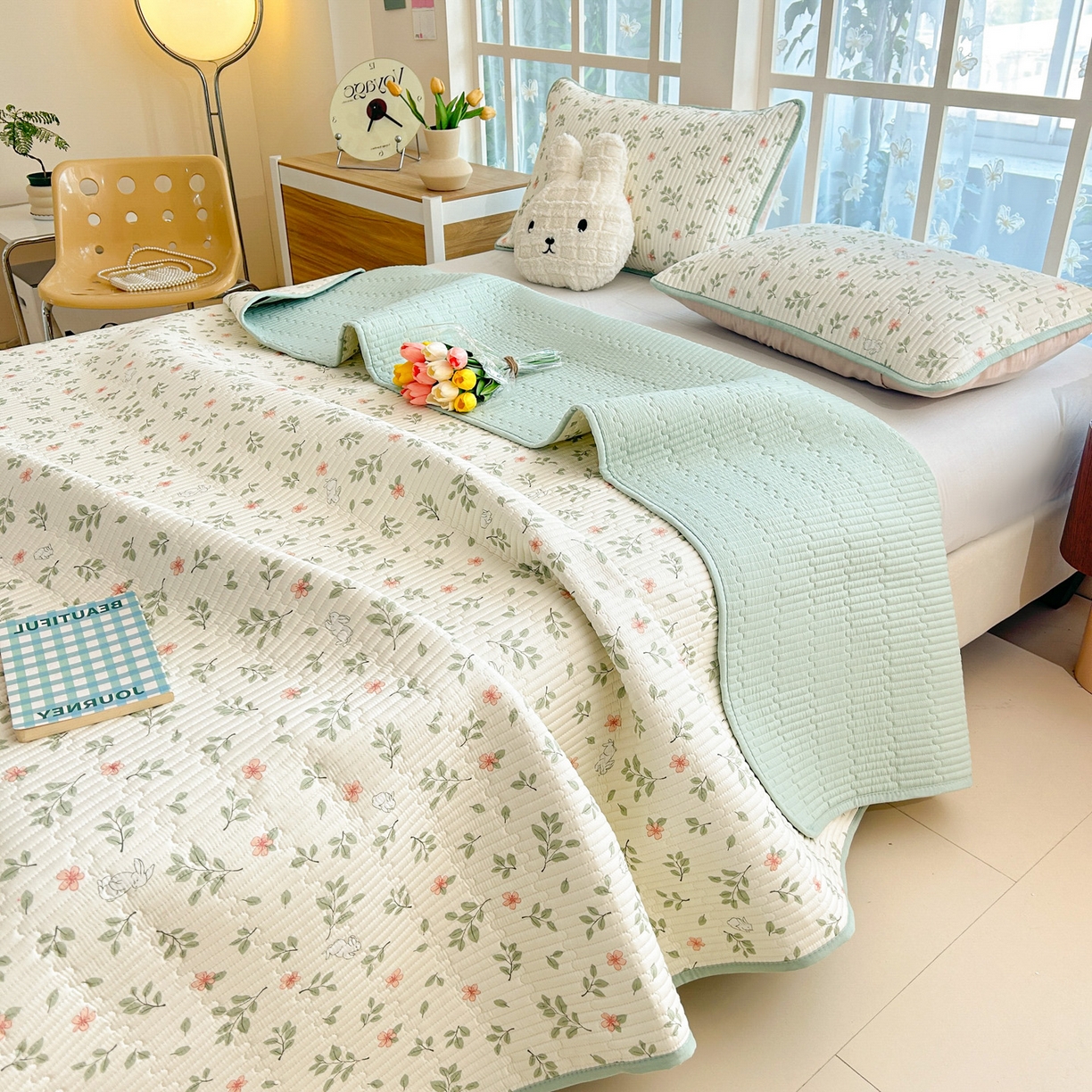 91家纺网 家纺一手货源 找家纺 （总）恒尚居2025新款春秋纯棉床盖全棉印花床单床垫床褥垫-跑量（四季款）