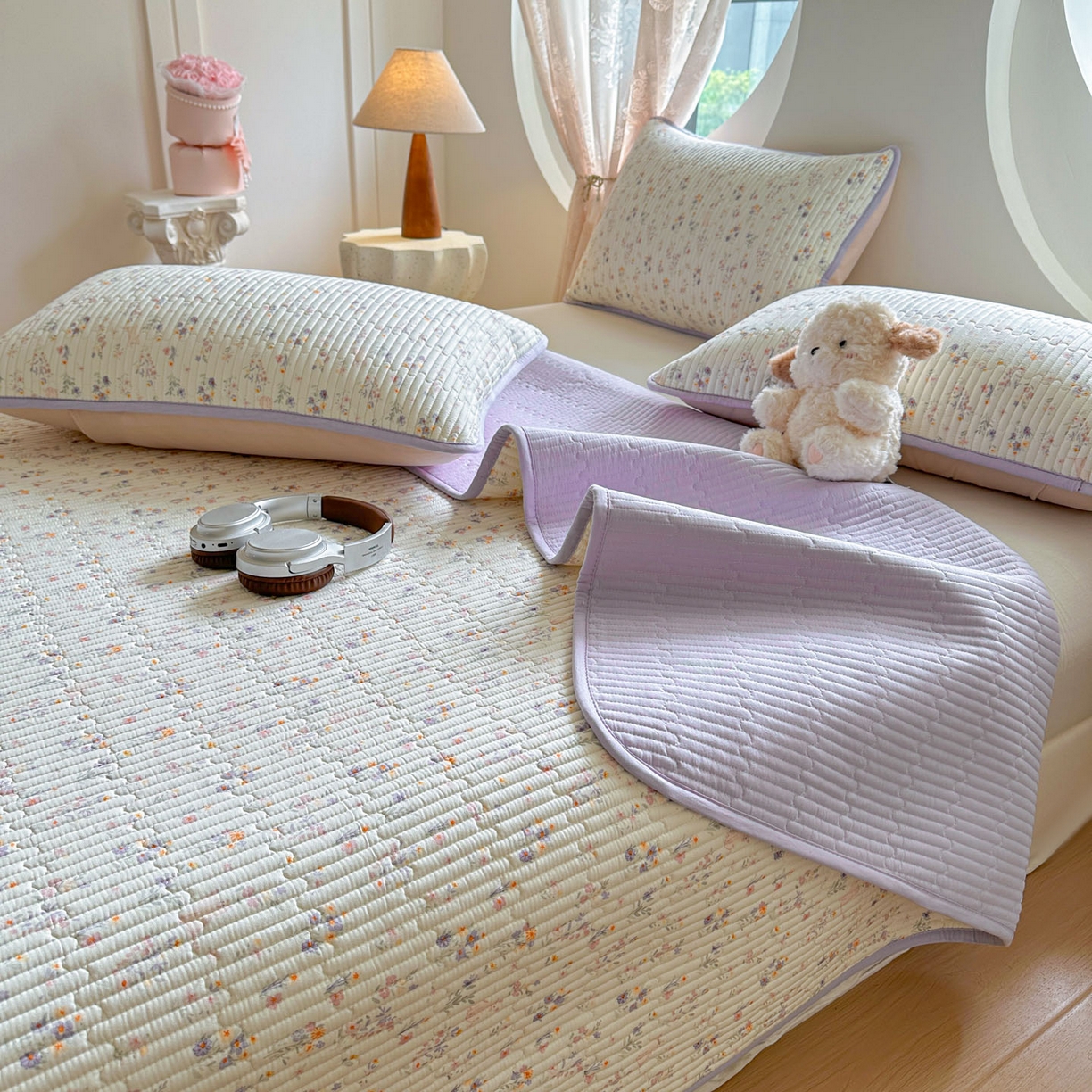 91家纺网 家纺一手货源 找家纺 （总）恒尚居2025新款春秋纯棉床盖全棉印花床单床垫床褥垫-跑量（四季款）