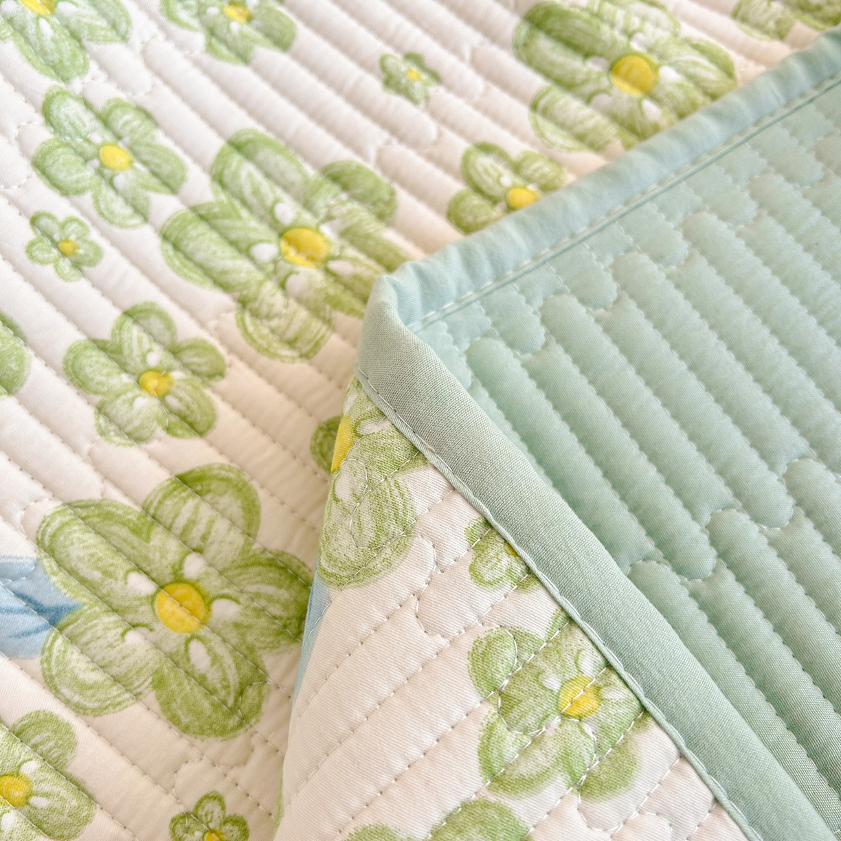 91家纺网 家纺一手货源 找家纺 恒尚居2025新款春秋纯棉床盖全棉印花床单床垫床褥垫-跑量（四季款）纯棉四季款- 巴黎春天