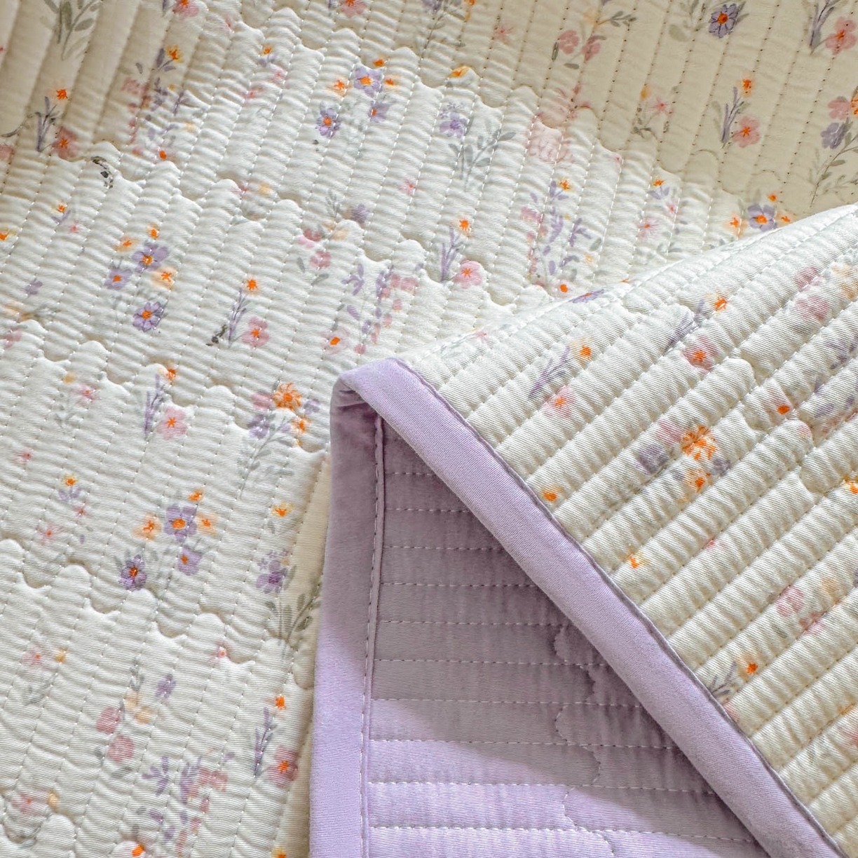 91家纺网 家纺一手货源 找家纺 恒尚居2025新款春秋纯棉床盖全棉印花床单床垫床褥垫-跑量（四季款） 纯棉四季款-云水谣