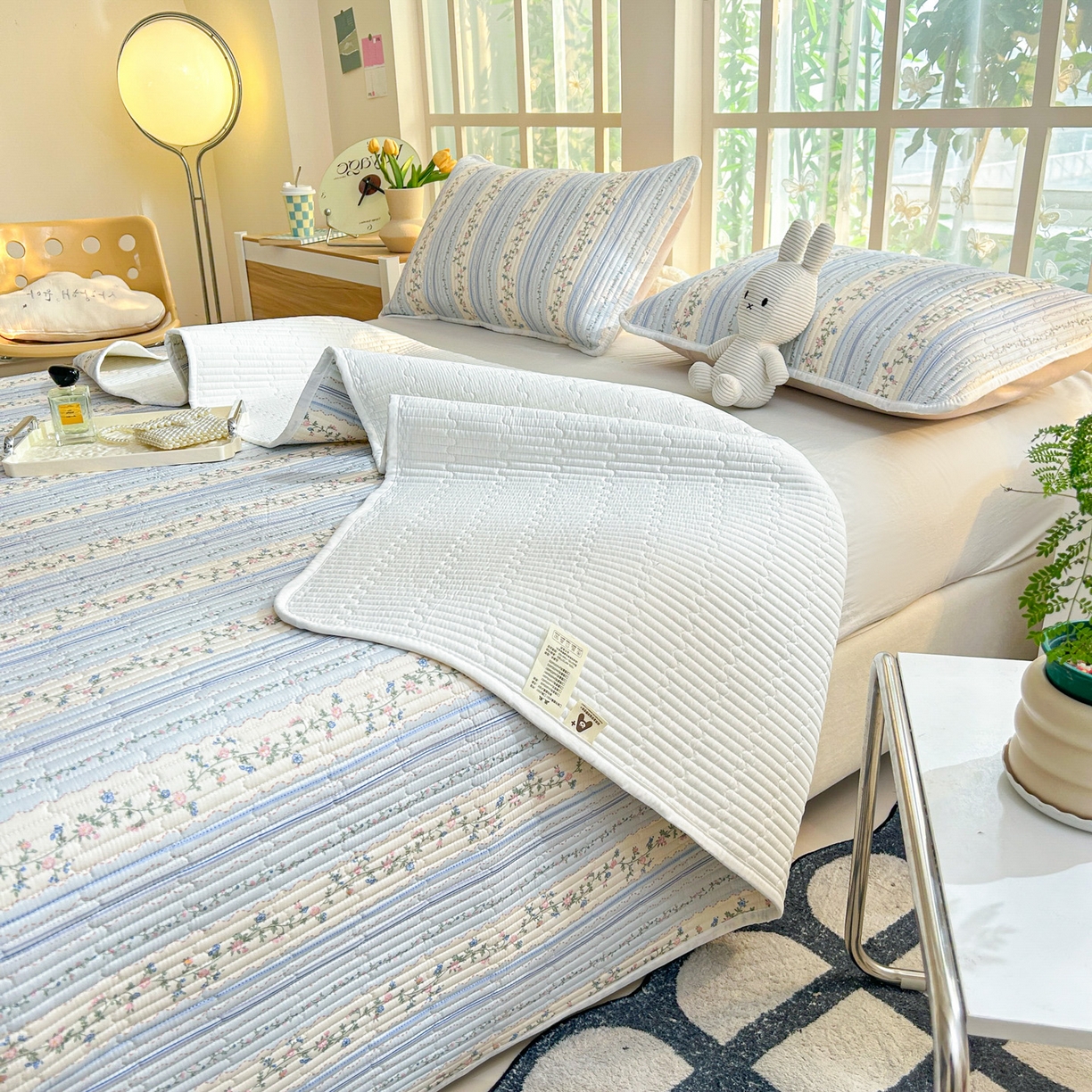 91家纺网 家纺一手货源 找家纺 （总）恒尚居2025新款全棉床盖春秋印花床单纯棉床垫床褥垫-跑量（四季款）卡通