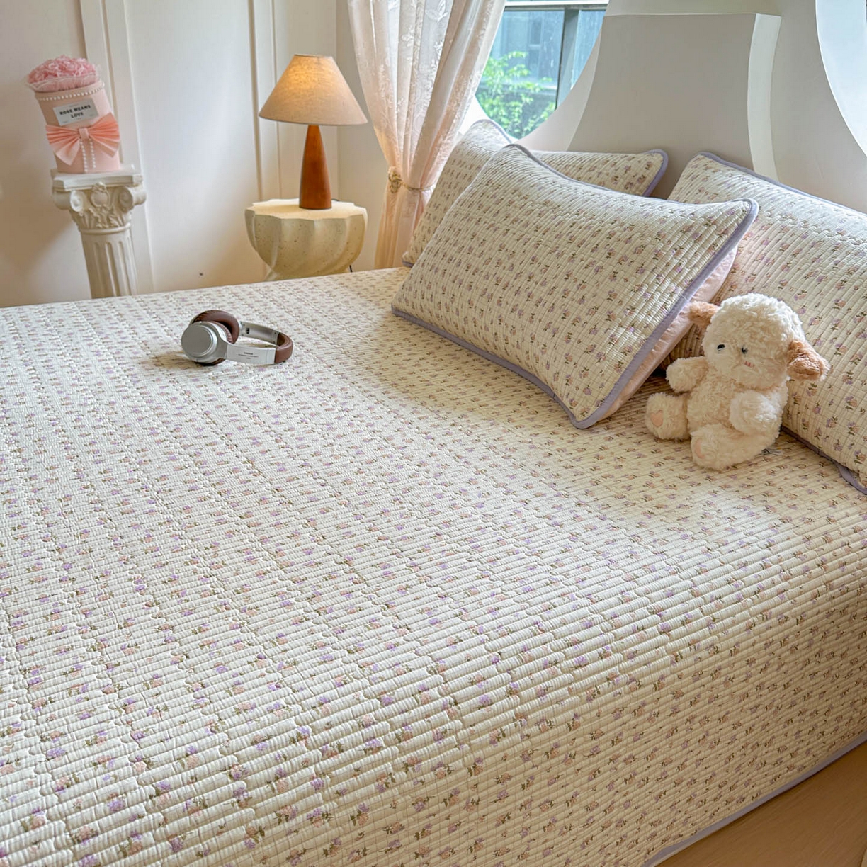 91家纺网 家纺一手货源 找家纺 恒尚居2025新款全棉床盖春秋印花床单纯棉床垫床褥垫-跑量（四季款）卡通 纯棉四季款-初晨