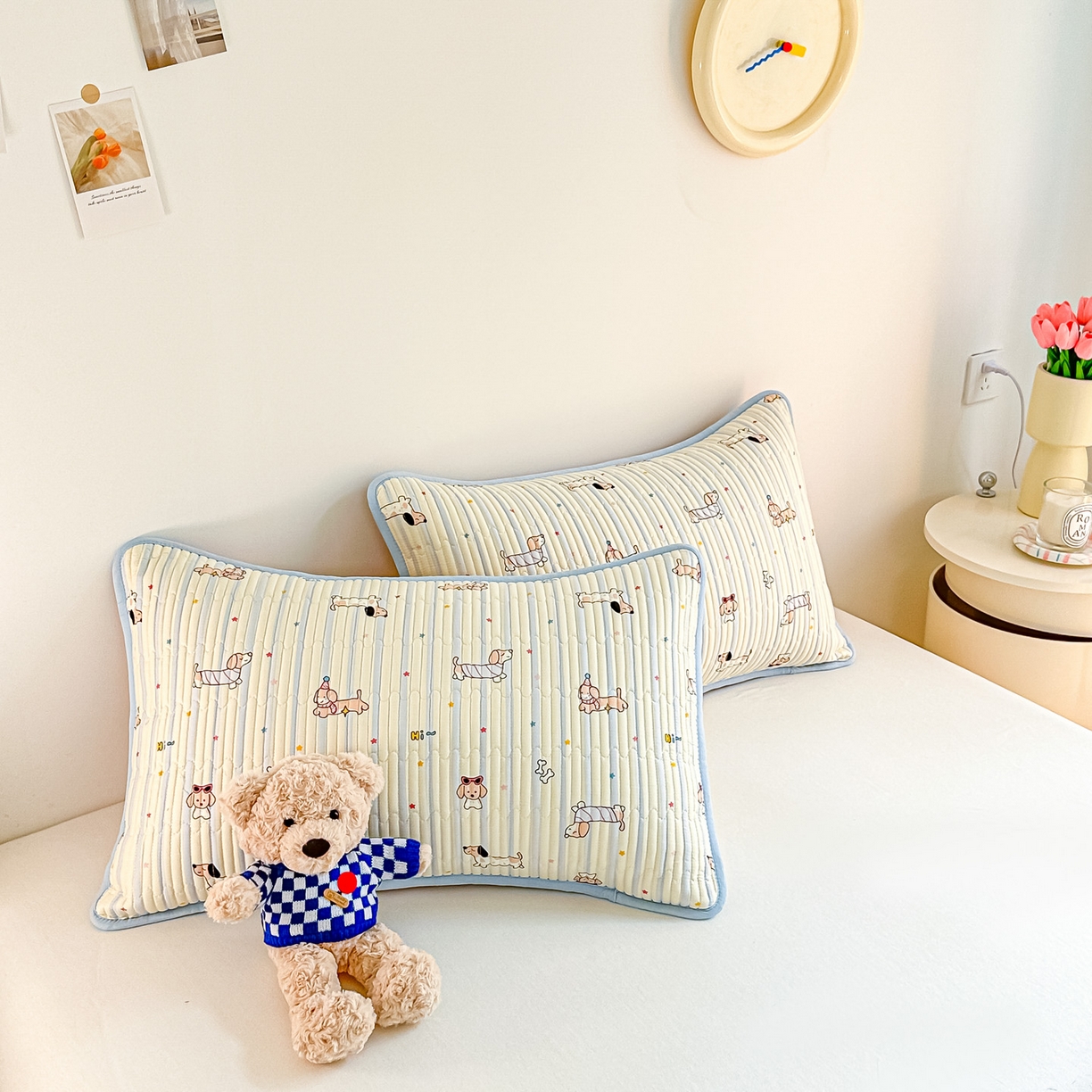 91家纺网 家纺一手货源 找家纺 恒尚居2025新款全棉床盖春秋印花床单纯棉床垫床褥垫-跑量（四季款）卡通 纯棉四季款-机灵旺仔