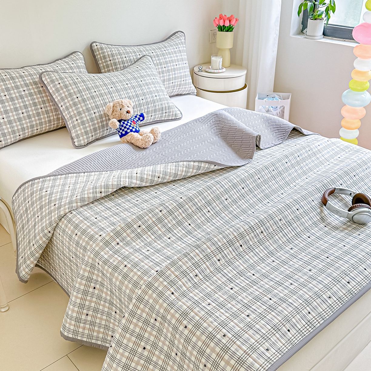 91家纺网 家纺一手货源 找家纺 恒尚居2025新款全棉床盖春秋印花床单纯棉床垫床褥垫-跑量（四季款）卡通 纯棉四季款-简格调