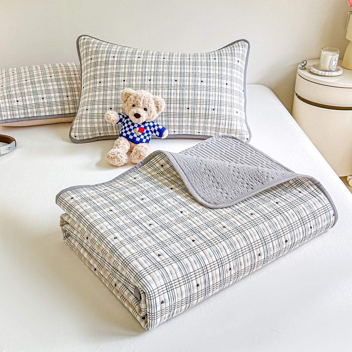 91家纺网 家纺一手货源 找家纺 恒尚居2025新款全棉床盖春秋印花床单纯棉床垫床褥垫-跑量（四季款）卡通 纯棉四季款-简格调