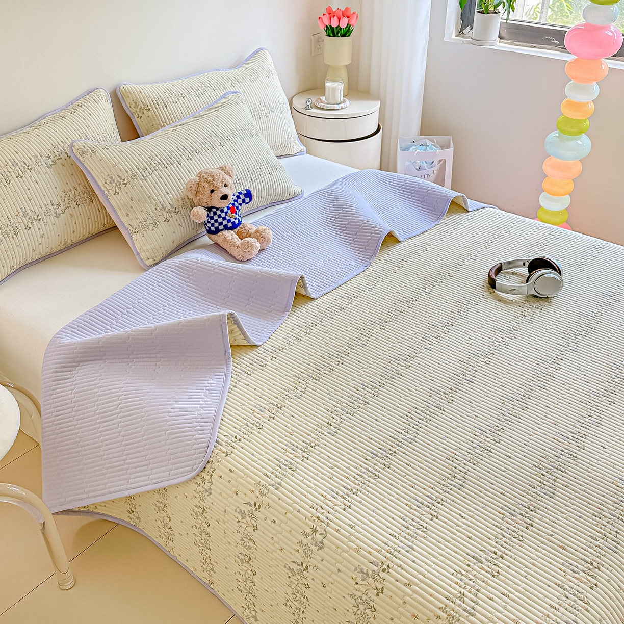 91家纺网 家纺一手货源 找家纺 恒尚居2025新款全棉床盖春秋印花床单纯棉床垫床褥垫-跑量（四季款）卡通 纯棉四季款-兰溪园