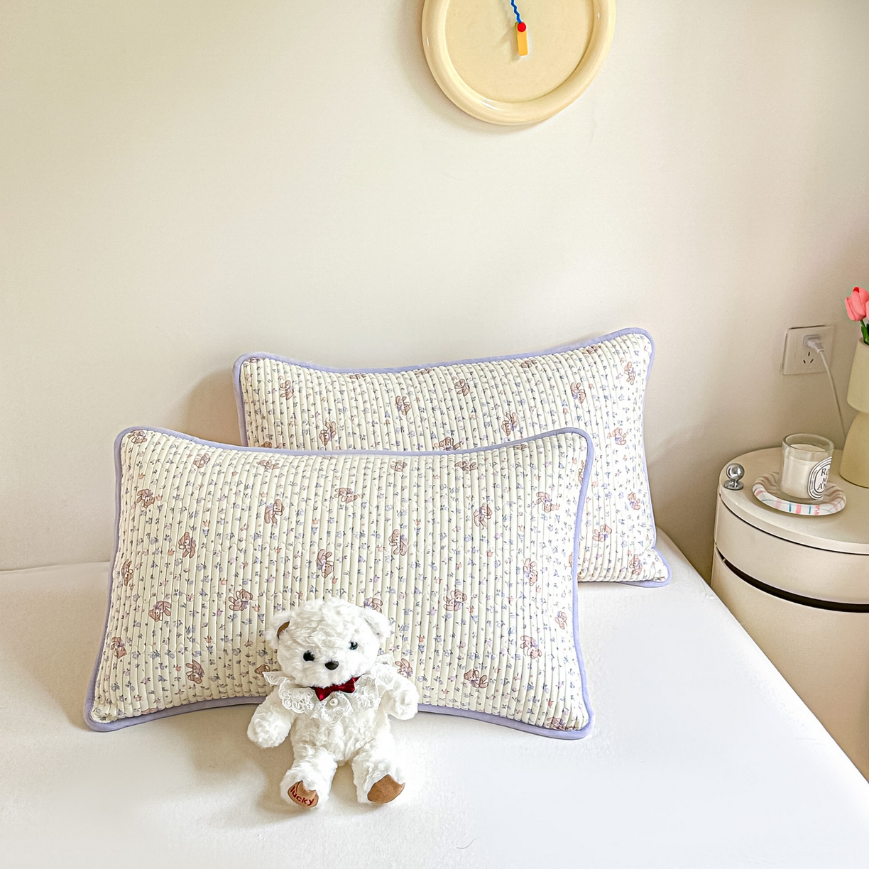 91家纺网 家纺一手货源 找家纺 恒尚居2025新款全棉床盖春秋印花床单纯棉床垫床褥垫-跑量（四季款）卡通 纯棉四季款-清茶小熊