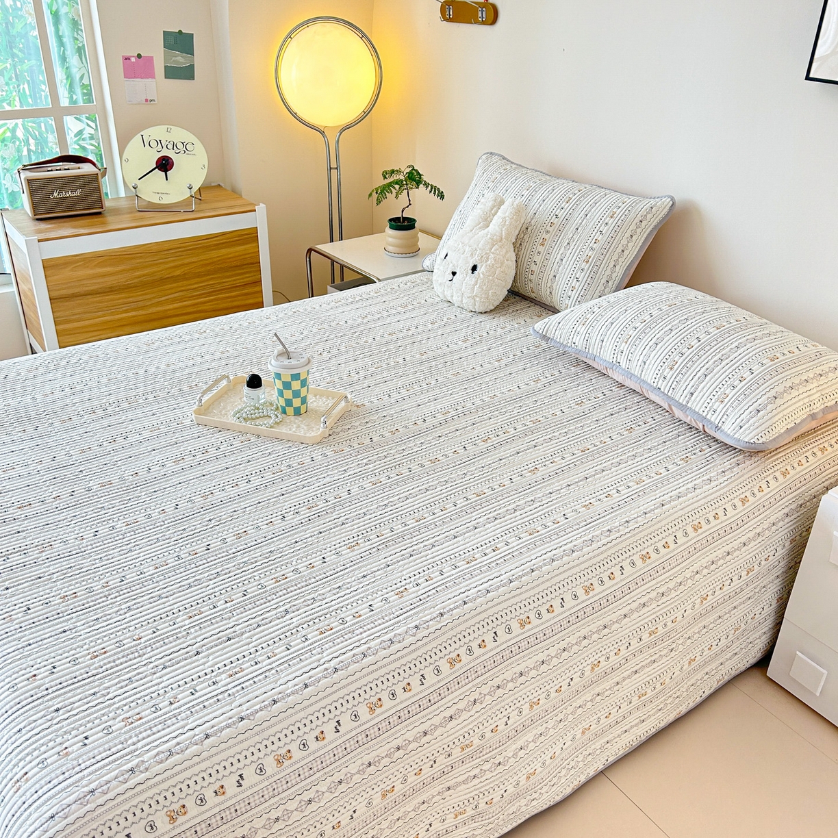 91家纺网 家纺一手货源 找家纺 恒尚居2025新款全棉床盖春秋印花床单纯棉床垫床褥垫-跑量（四季款）卡通 纯棉四季款-甜茶学院