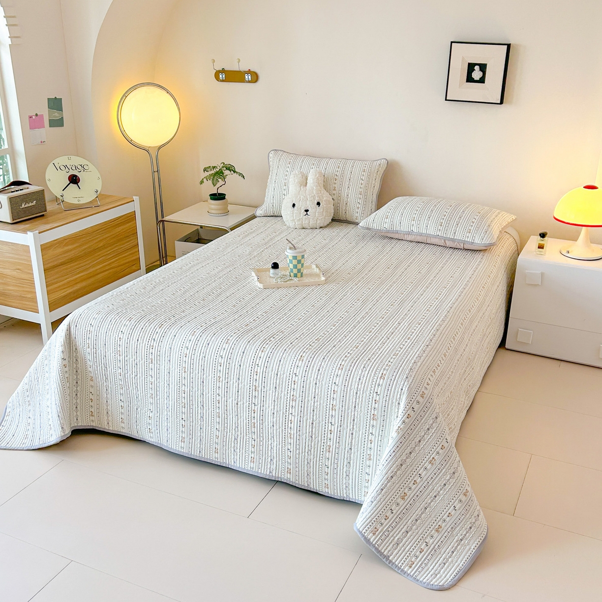 91家纺网 家纺一手货源 找家纺 恒尚居2025新款全棉床盖春秋印花床单纯棉床垫床褥垫-跑量（四季款）卡通 纯棉四季款-甜茶学院