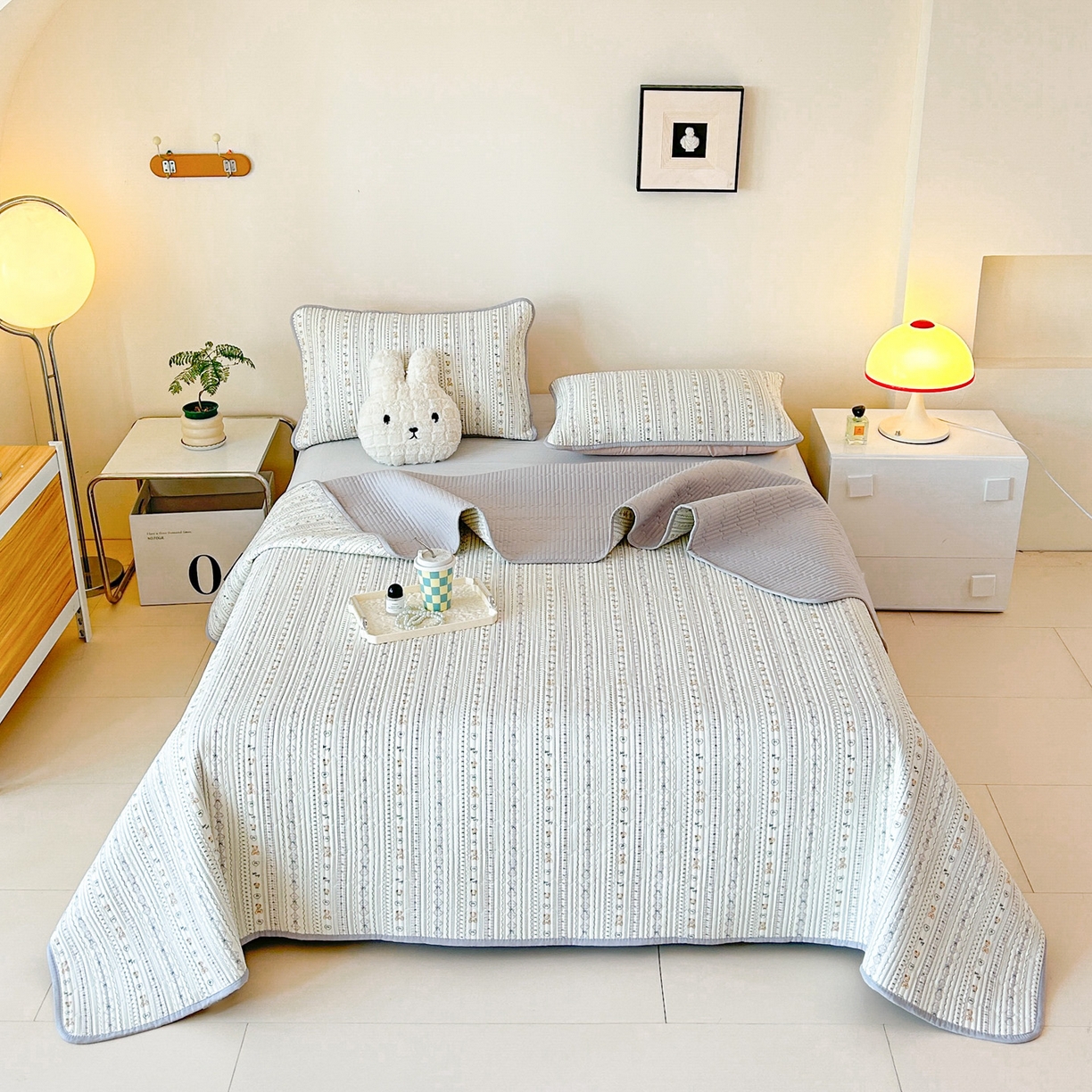 91家纺网 家纺一手货源 找家纺 恒尚居2025新款全棉床盖春秋印花床单纯棉床垫床褥垫-跑量（四季款）卡通 纯棉四季款-甜茶学院