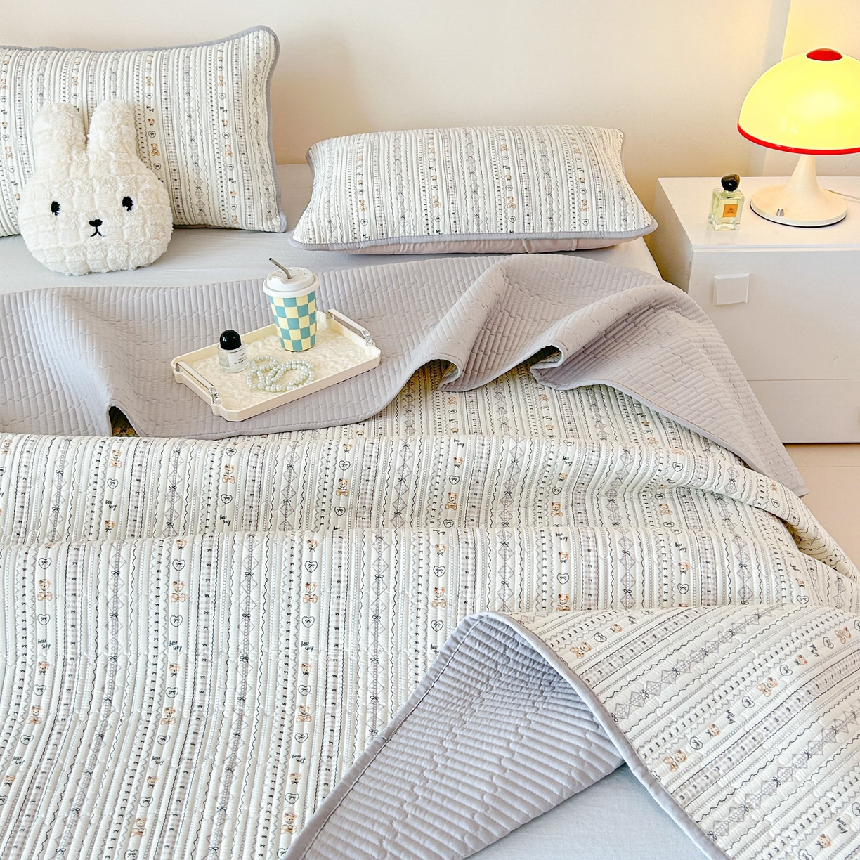 91家纺网 家纺一手货源 找家纺 恒尚居2025新款全棉床盖春秋印花床单纯棉床垫床褥垫-跑量（四季款）卡通 纯棉四季款-甜茶学院