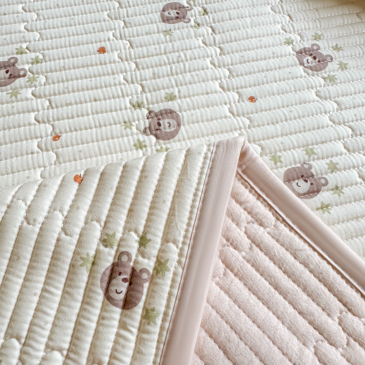 91家纺网 家纺一手货源 找家纺 恒尚居2025新款全棉床盖春秋印花床单纯棉床垫床褥垫-跑量（四季款）卡通 纯棉四季款-熊仔少年