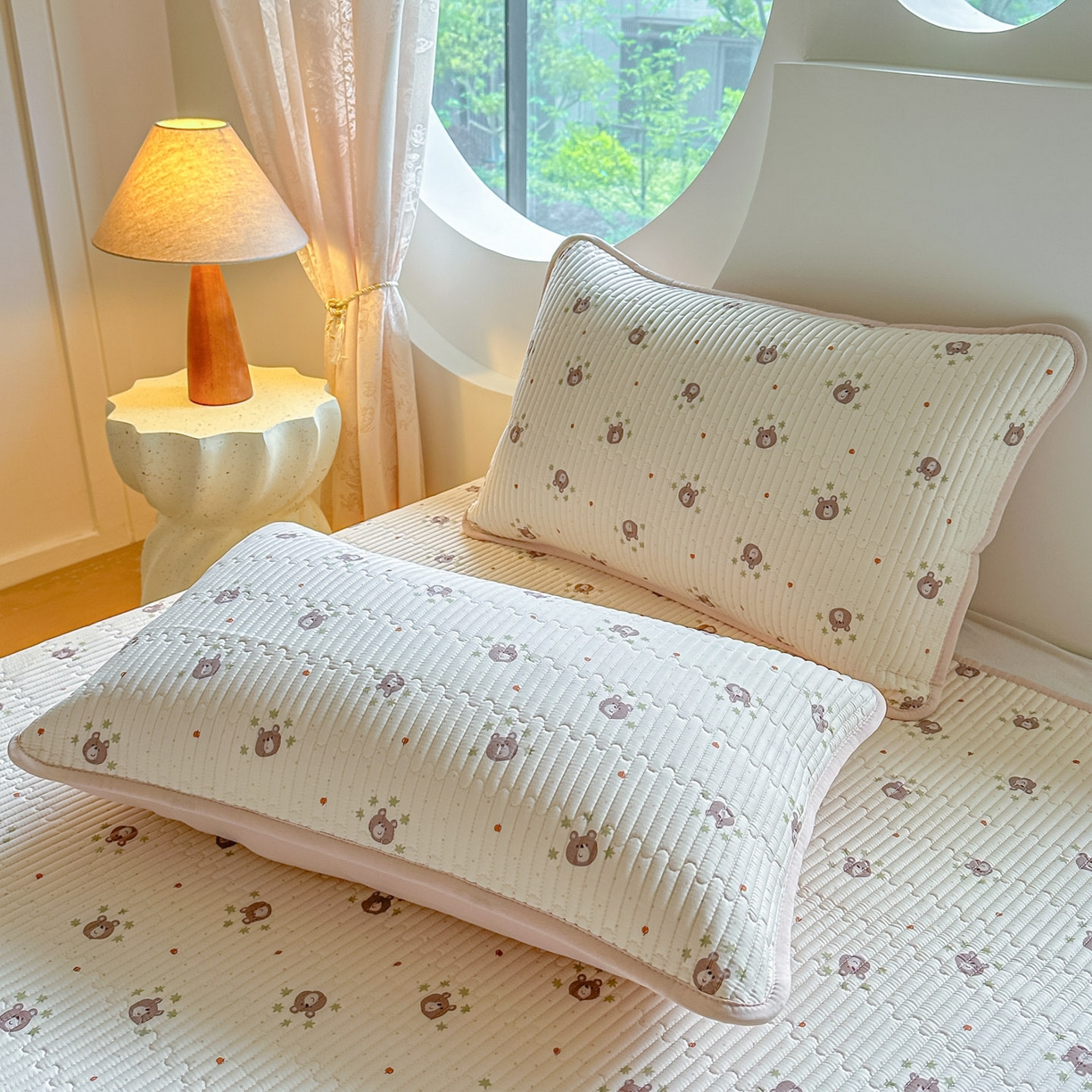 91家纺网 家纺一手货源 找家纺 恒尚居2025新款全棉床盖春秋印花床单纯棉床垫床褥垫-跑量（四季款）卡通 纯棉四季款-熊仔少年