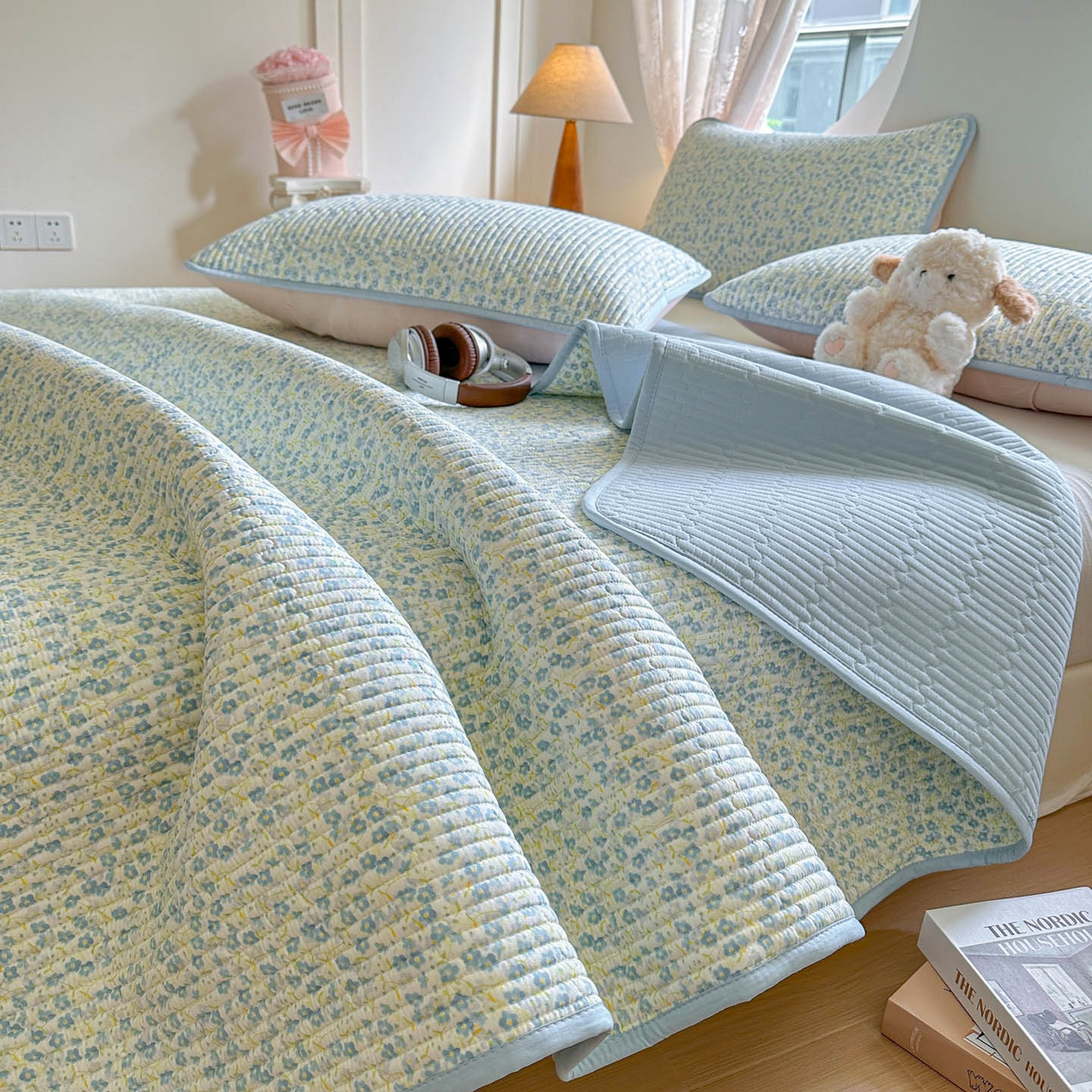 91家纺网 家纺一手货源 找家纺 恒尚居2025新款全棉床盖春秋印花床单纯棉床垫床褥垫-跑量（四季款）卡通 纯棉四季款-雪兰