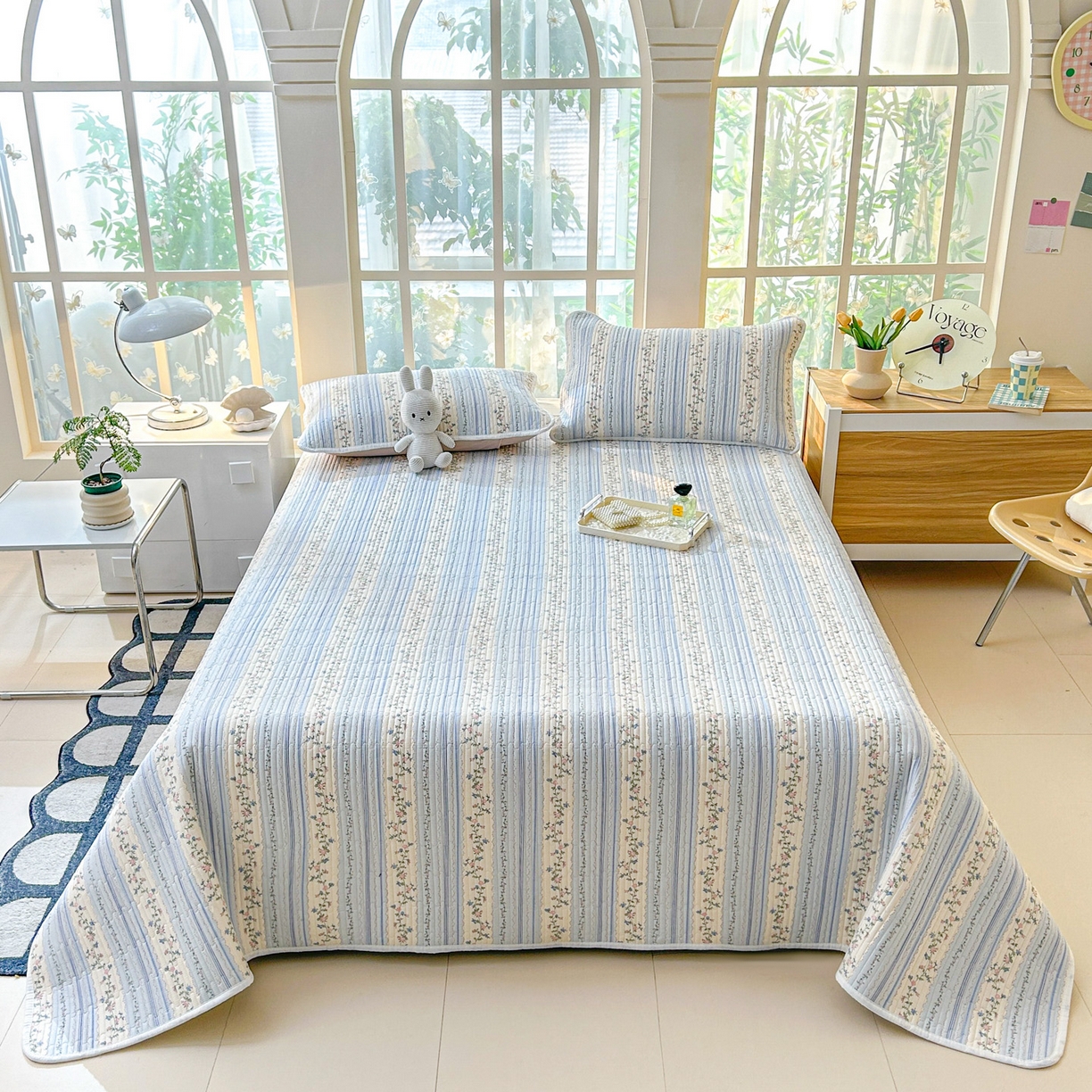 91家纺网 家纺一手货源 找家纺 恒尚居2025新款全棉床盖春秋印花床单纯棉床垫床褥垫-跑量（四季款）卡通 纯棉四季款-一米阳光 