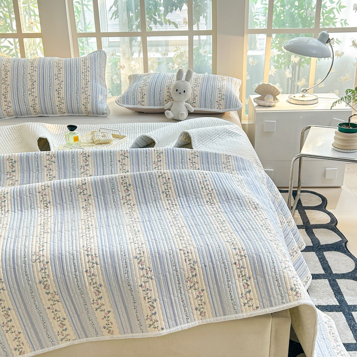 91家纺网 家纺一手货源 找家纺 恒尚居2025新款全棉床盖春秋印花床单纯棉床垫床褥垫-跑量（四季款）卡通 纯棉四季款-一米阳光 