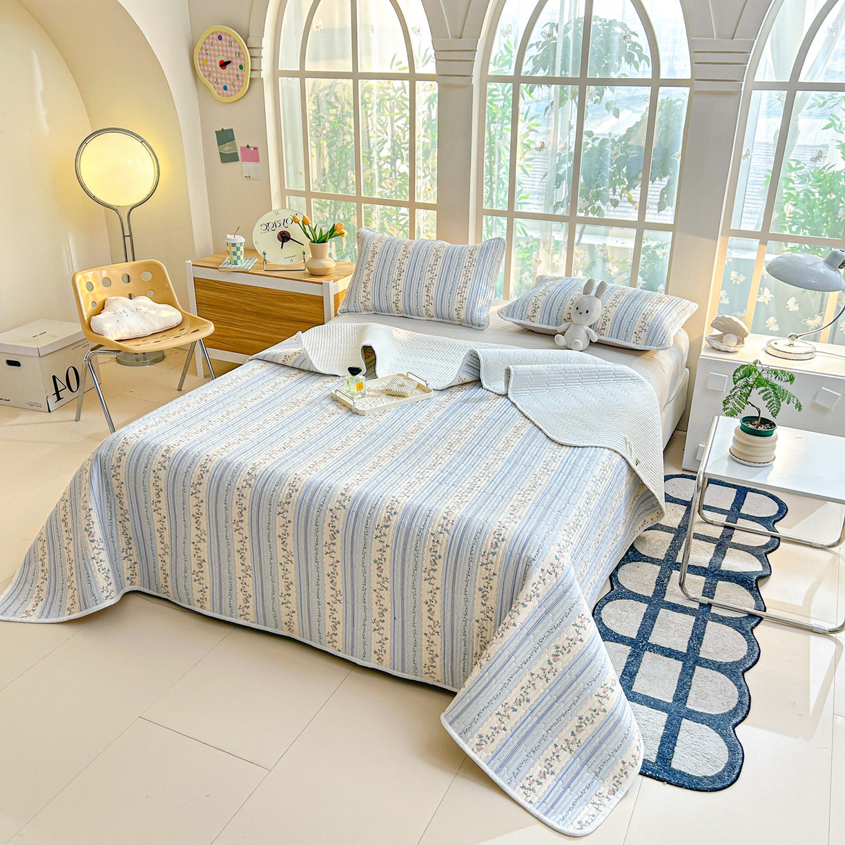 91家纺网 家纺一手货源 找家纺 恒尚居2025新款全棉床盖春秋印花床单纯棉床垫床褥垫-跑量（四季款）卡通 纯棉四季款-一米阳光 