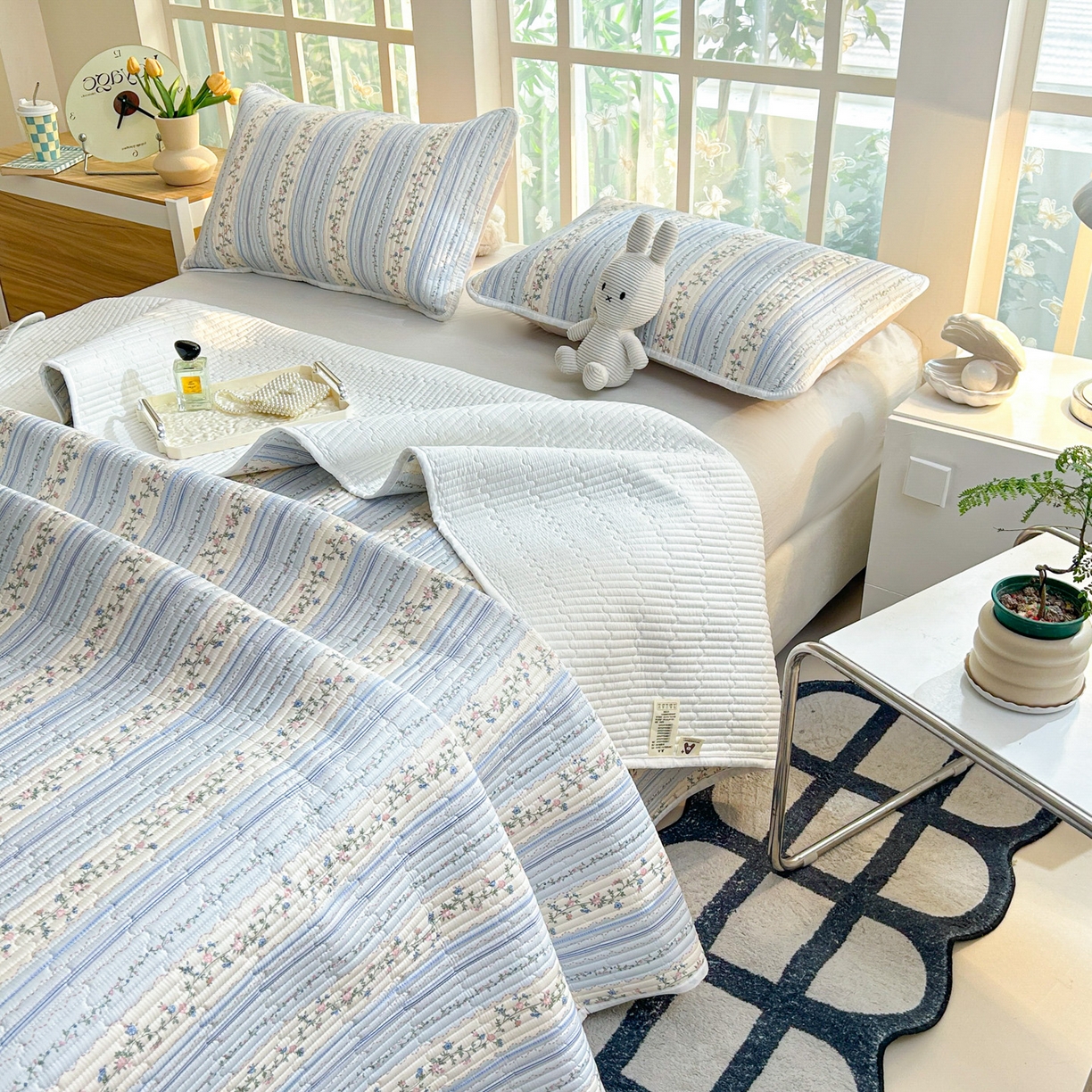 91家纺网 家纺一手货源 找家纺 恒尚居2025新款全棉床盖春秋印花床单纯棉床垫床褥垫-跑量（四季款）卡通 纯棉四季款-一米阳光 