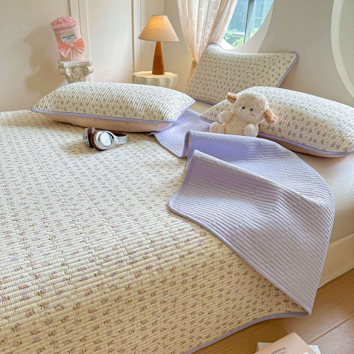 恒尚居2025新款全棉床盖春秋印花床单纯棉床垫床褥垫-跑量（四季款）卡通 纯棉四季款-初晨