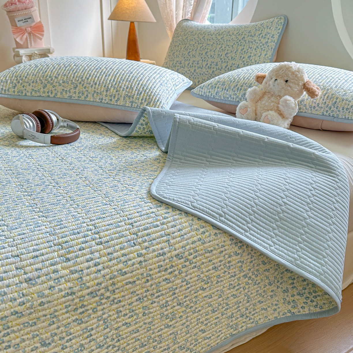 恒尚居2025新款全棉床盖春秋印花床单纯棉床垫床褥垫-跑量（四季款）卡通 纯棉四季款-雪兰