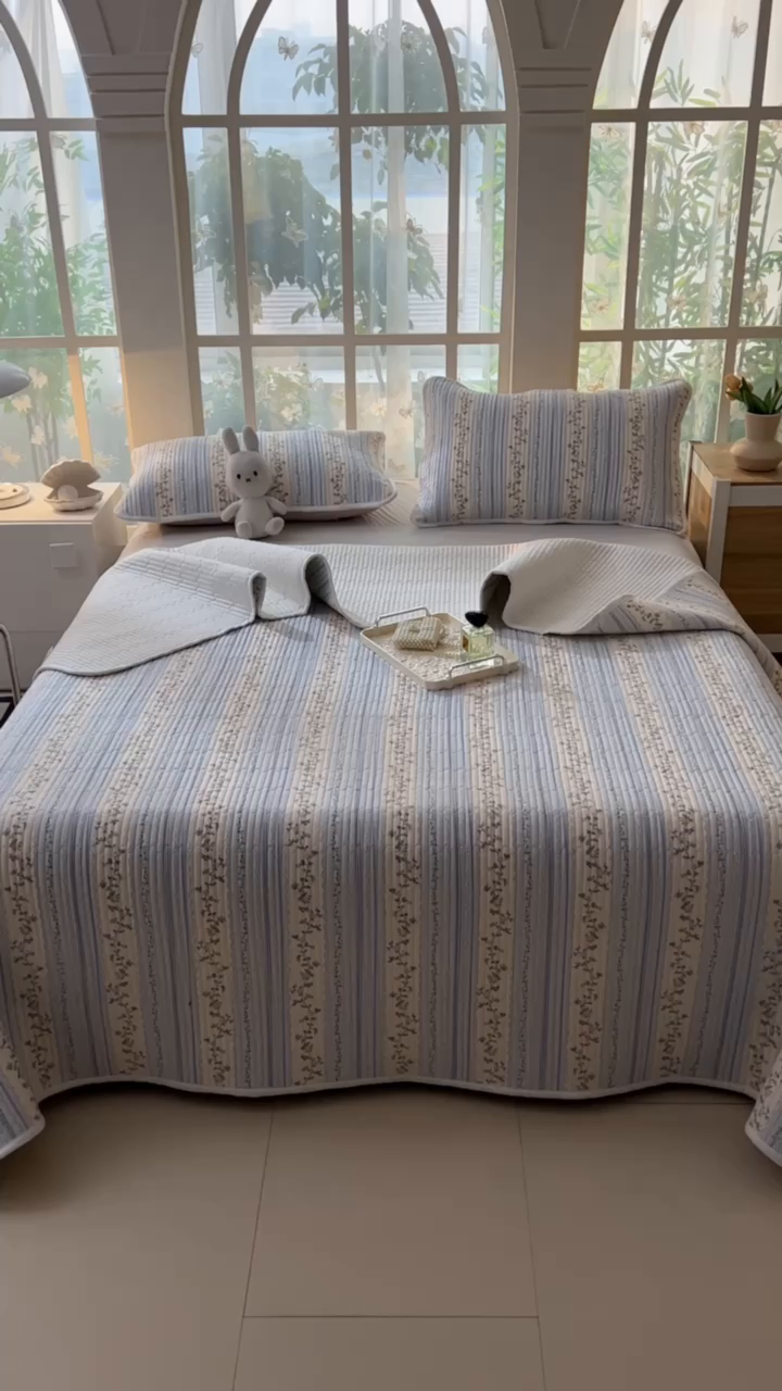 91家纺网 家纺一手货源 找家纺 恒尚居2025新款全棉床盖春秋印花床单纯棉床垫床褥垫-跑量（四季款）卡通 纯棉四季款-一米阳光 