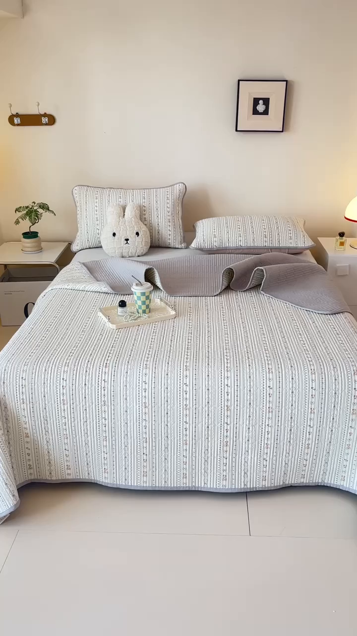 91家纺网 家纺一手货源 找家纺 恒尚居2025新款全棉床盖春秋印花床单纯棉床垫床褥垫-跑量（四季款）卡通 纯棉四季款-甜茶学院